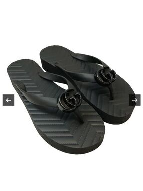 Gucci GG flip flop sandals • platform • thong Shoes • authentic
